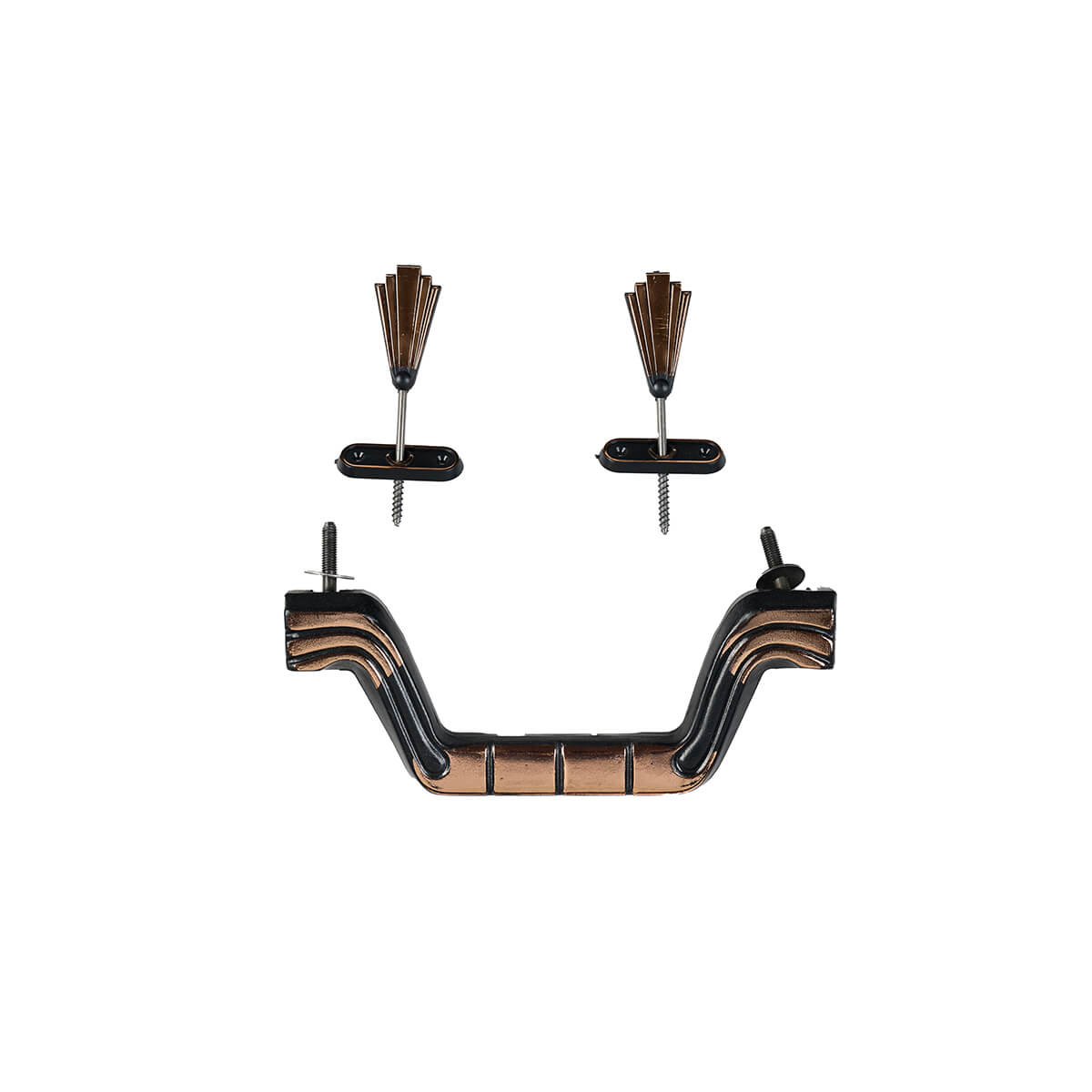 Sarget_Griffe-Kunststoffgriff-eckig-Bronze-Rosegold-230mm